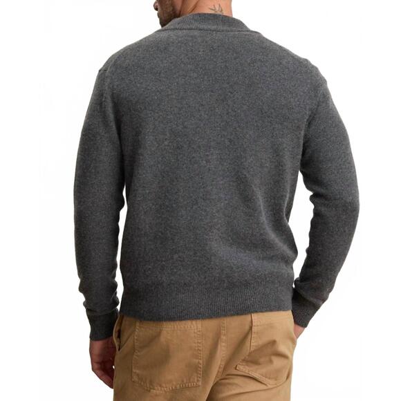 NEW VELVET BY GRAHAM & SPENCER dallen zip-up sweater in storm